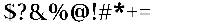 Lux Oriens Medium Font OTHER CHARS