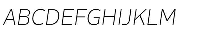 Luxbonfile Extra Light Italic Font UPPERCASE