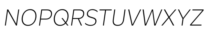 Luxbonfile Extra Light Italic Font UPPERCASE