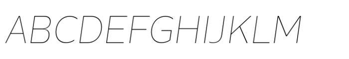Luxbonfile Thin Italic Font UPPERCASE
