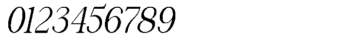 Luxeline Italic Font OTHER CHARS
