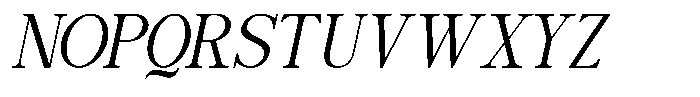 Luxeline Italic Font UPPERCASE