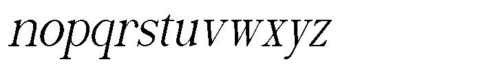 Luxeline Italic Font LOWERCASE