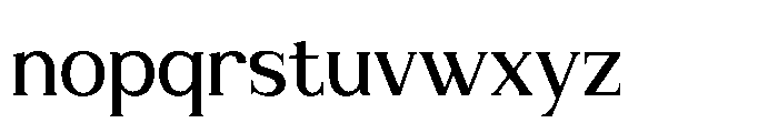 Luxento Font LOWERCASE