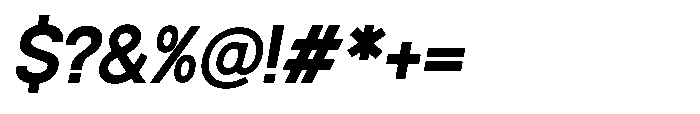 Luxie Black-Italic Font OTHER CHARS