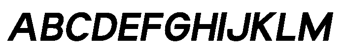 Luxie Black-Italic Font UPPERCASE