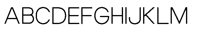 Luxie Extra Light Font UPPERCASE