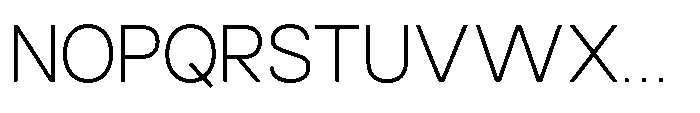 Luxie Extra Light Font UPPERCASE