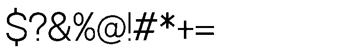 Luxie Light Font OTHER CHARS