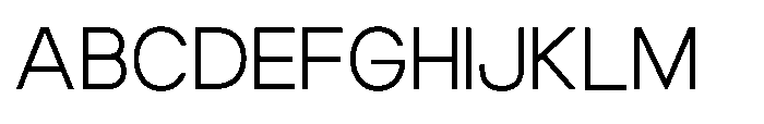 Luxie Light Font UPPERCASE