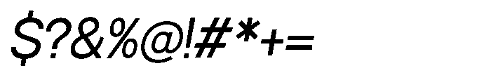 Luxie Medium-Italic Font OTHER CHARS
