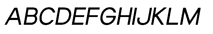 Luxie Medium-Italic Font UPPERCASE