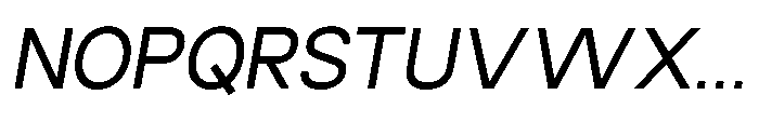 Luxie Medium-Italic Font UPPERCASE