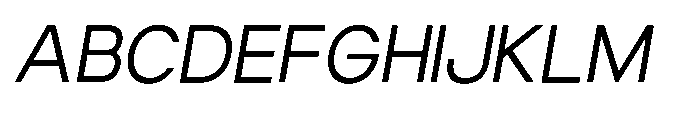 Luxie Regular-Italic Font UPPERCASE