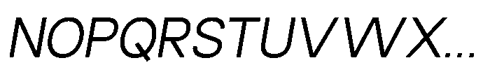 Luxie Regular-Italic Font UPPERCASE