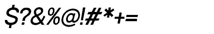 Luxie Semi Bold-Italic Font OTHER CHARS