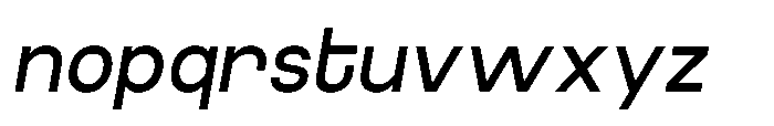 Luxie Semi Bold-Italic Font LOWERCASE
