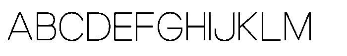 Luxie Thin Font UPPERCASE