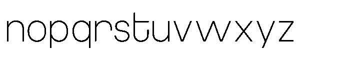 Luxie Thin Font LOWERCASE