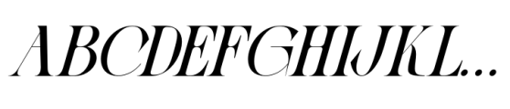 Luxinus Elegance Standart Italic Font UPPERCASE