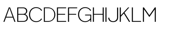 Luxora Grotesk Thin Font UPPERCASE
