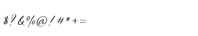 Luxurimo Script Font OTHER CHARS