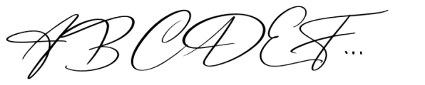 Luxurimo Script Font UPPERCASE