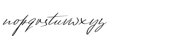 Luxurimo Script Font LOWERCASE