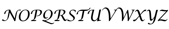 Lucida Calligraphy Italic Font UPPERCASE
