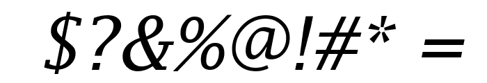 Lucida Fax Italic Font OTHER CHARS