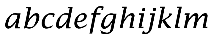 Lucida Fax Italic Font LOWERCASE