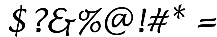 Lucida Handwriting Italic Font OTHER CHARS