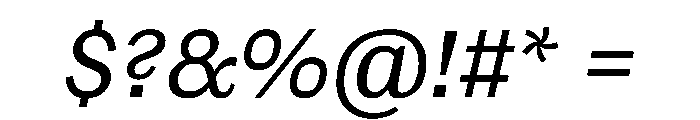 Ludwig BlondItalic Font OTHER CHARS