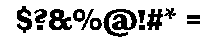 Ludwig ExtraBlack Font OTHER CHARS