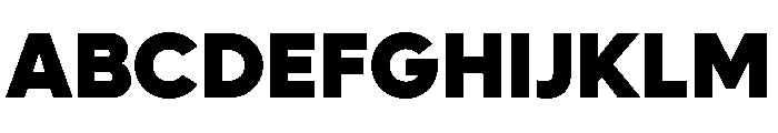 Lufga Black Font UPPERCASE