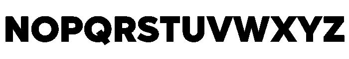 Lufga Black Font UPPERCASE