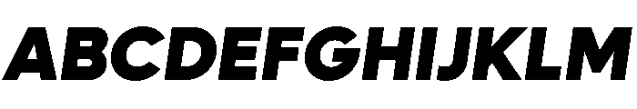 Lufga BlackItalic Font UPPERCASE