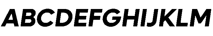 Lufga BoldItalic Font UPPERCASE