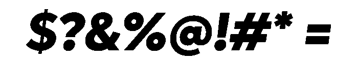 Lufga ExtraBoldItalic Font OTHER CHARS