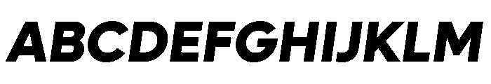 Lufga ExtraBoldItalic Font UPPERCASE