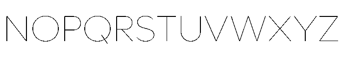 Lufga Hairline Font UPPERCASE