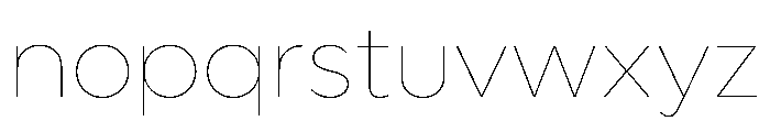 Lufga Hairline Font LOWERCASE