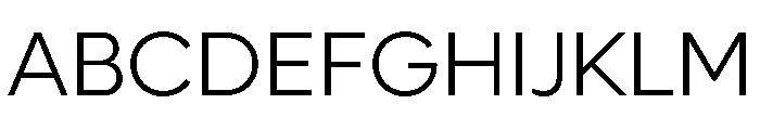 Lufga Light Font UPPERCASE