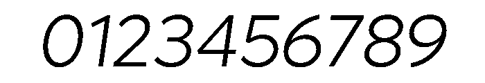 Lufga LightItalic Font OTHER CHARS