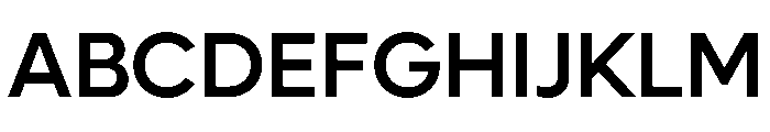 Lufga Medium Font UPPERCASE