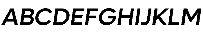 Lufga MediumItalic Font UPPERCASE