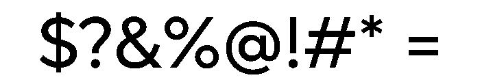 Lufga Regular Font OTHER CHARS
