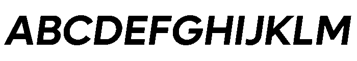 Lufga SemiBoldItalic Font UPPERCASE