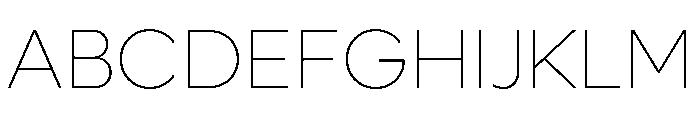 Lufga Thin Font UPPERCASE