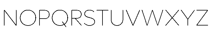 Lufga Thin Font UPPERCASE